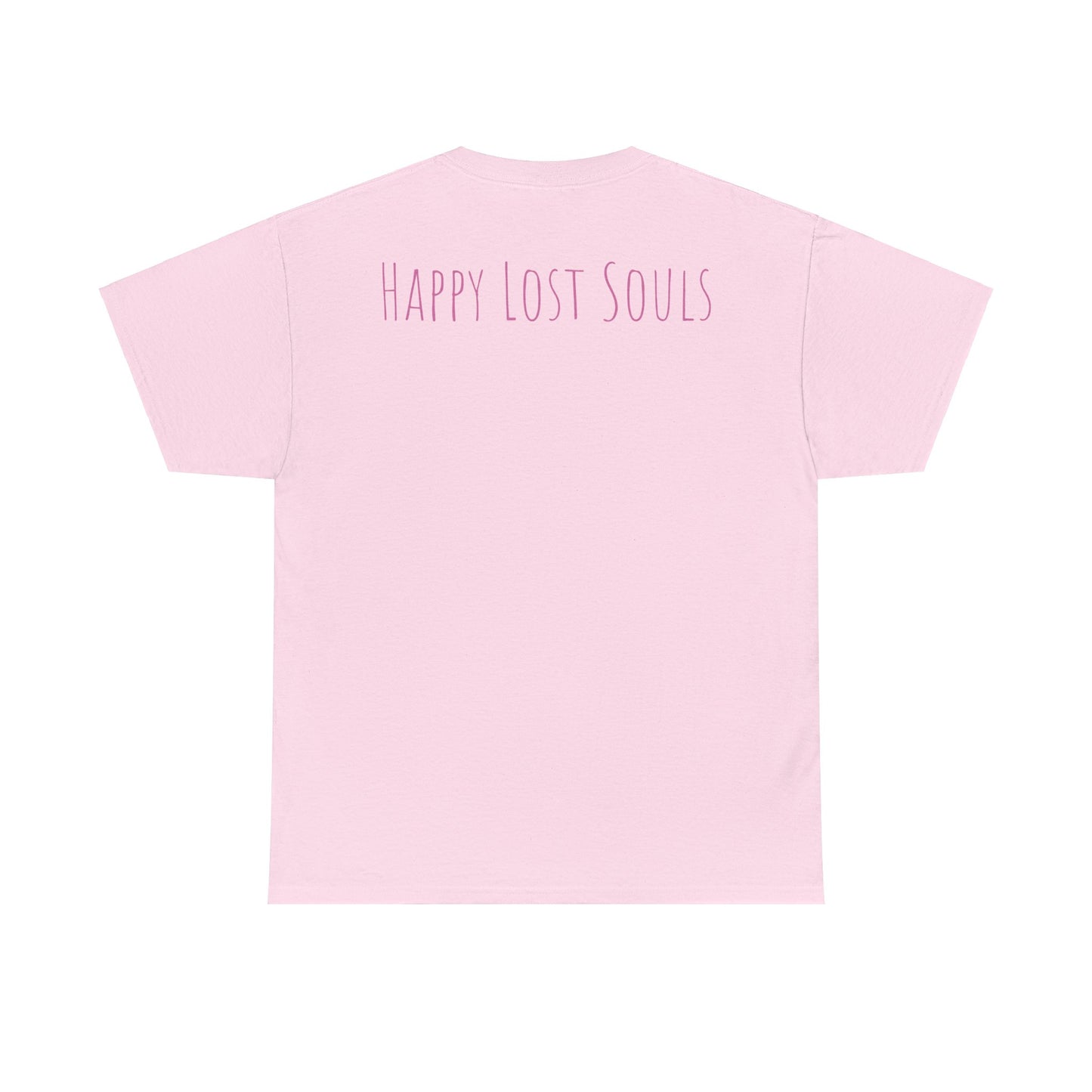 Unisex Heavy Cotton Tee With Custom Happy Lost Souls Art Print(origins)