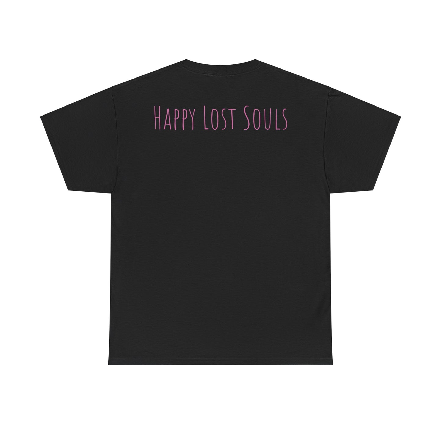 Unisex Heavy Cotton Tee With Custom Happy Lost Souls Art Print(origins)