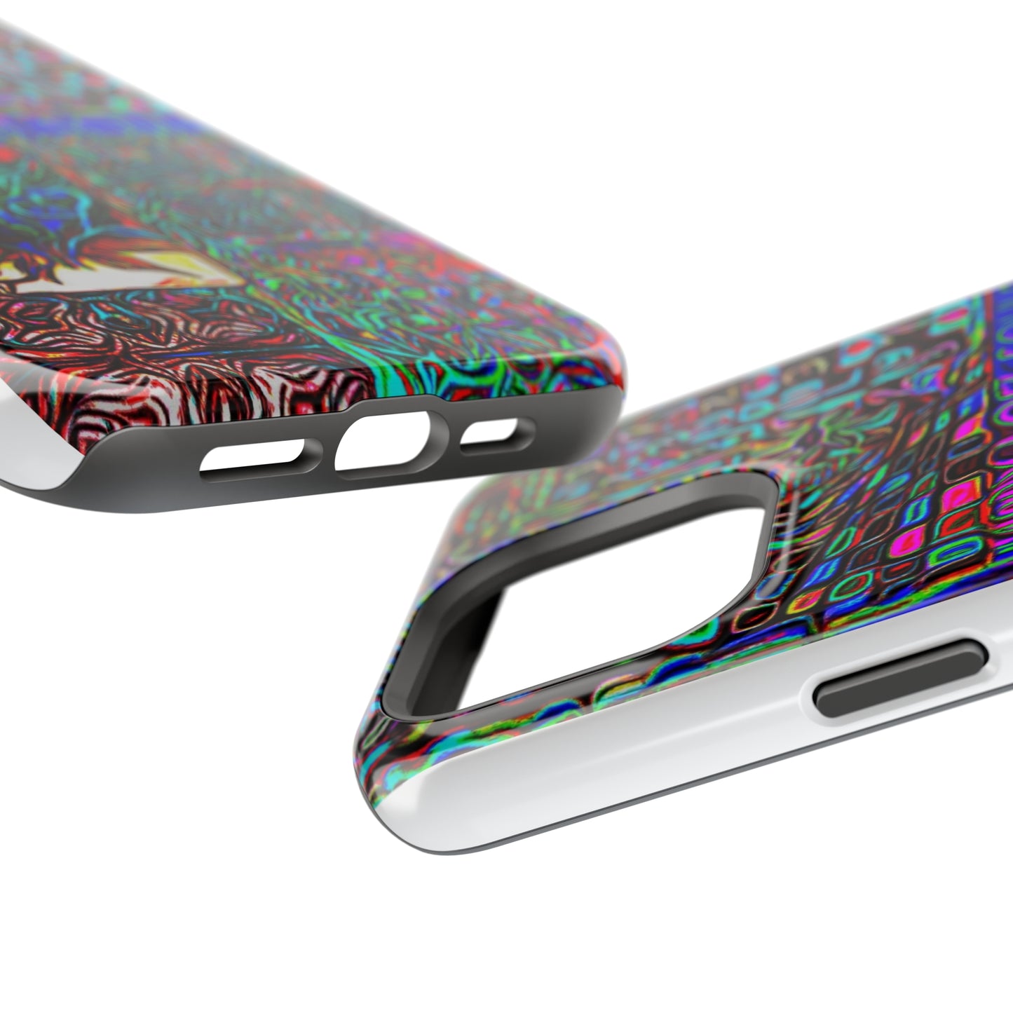 MagSafe Tough Cases for all iPhone 15 models with custom Happy Lost Souls Design