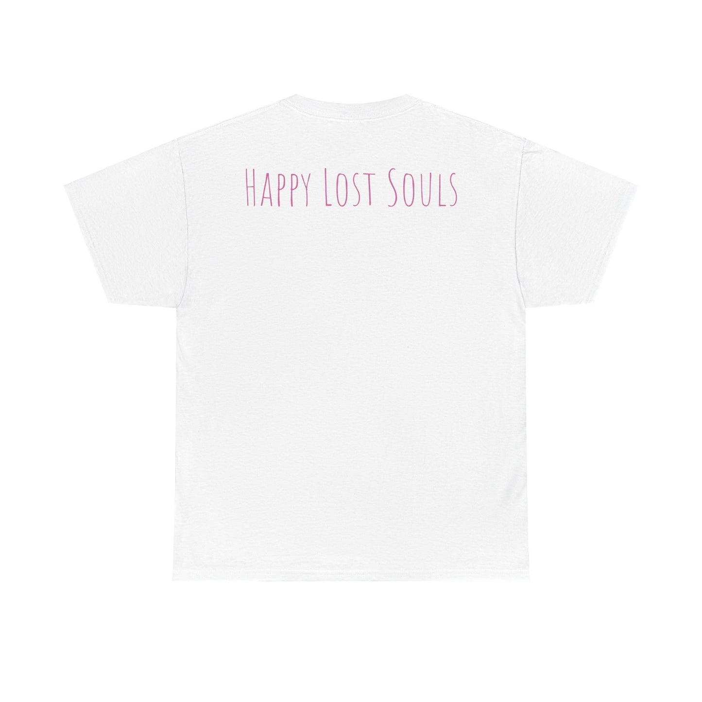 Unisex Heavy Cotton Tee With Custom Happy Lost Souls Art Print(origins)