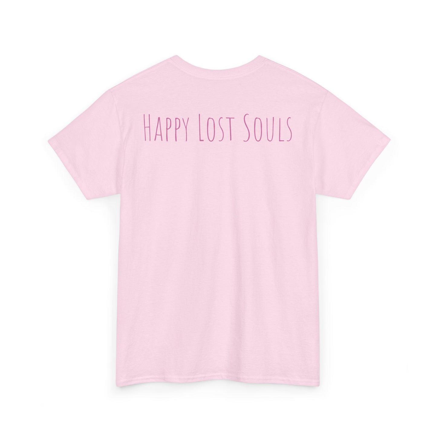 Unisex Heavy Cotton Tee With Custom Happy Lost Souls Art Print(origins)