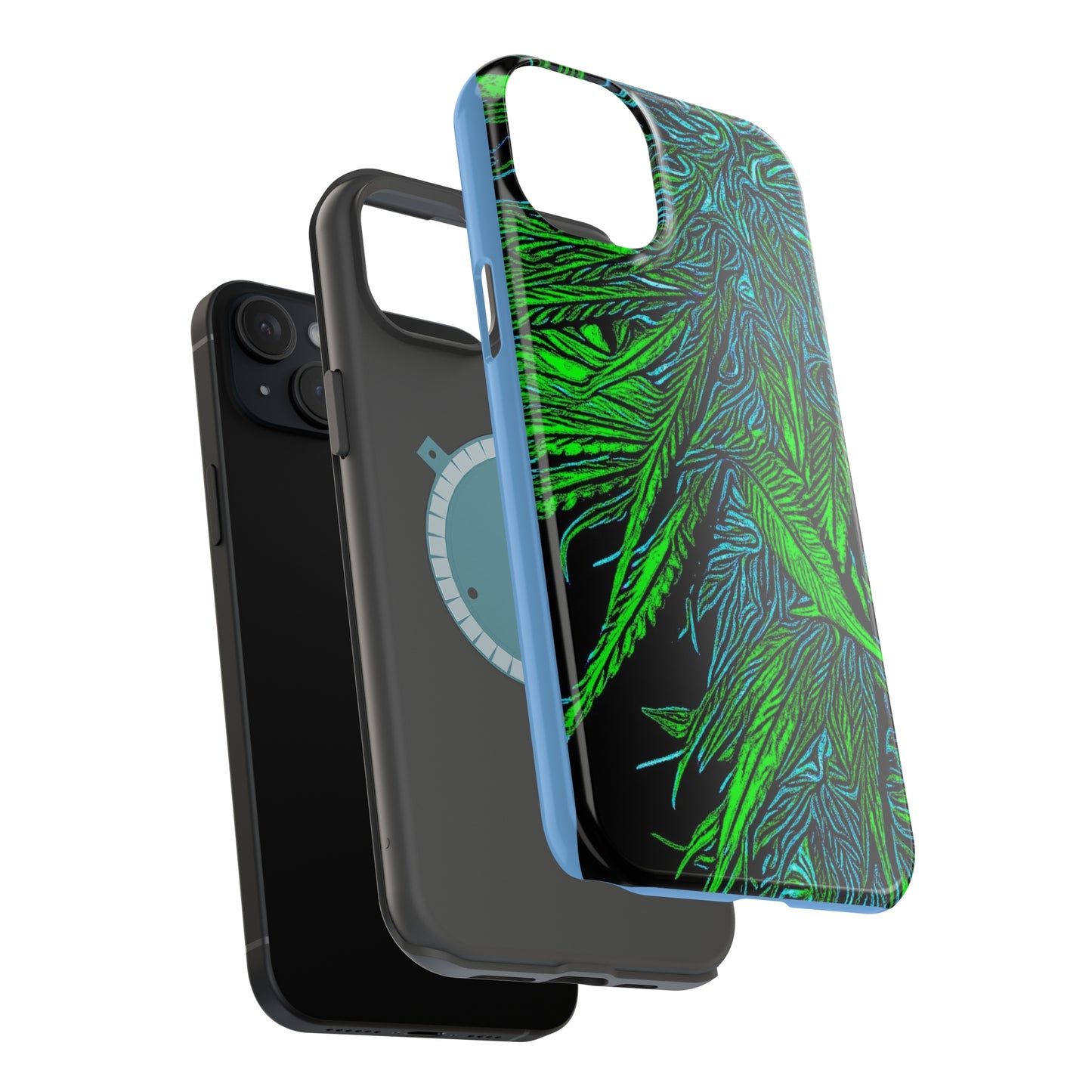 MagSafe Tough Cases for iPhone 13,14,15 & 15promax Happy Lost Souls Original Art Print