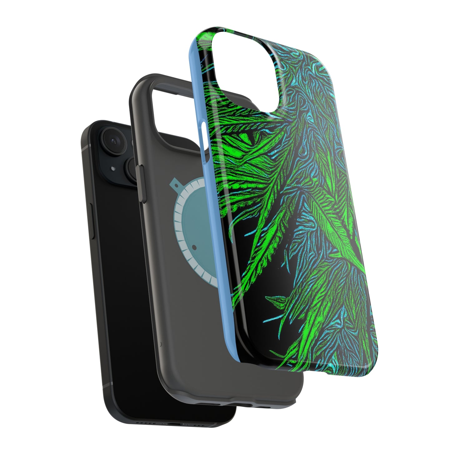 MagSafe Tough Cases for iPhone 13,14,15 & 15promax Happy Lost Souls Original Art Print