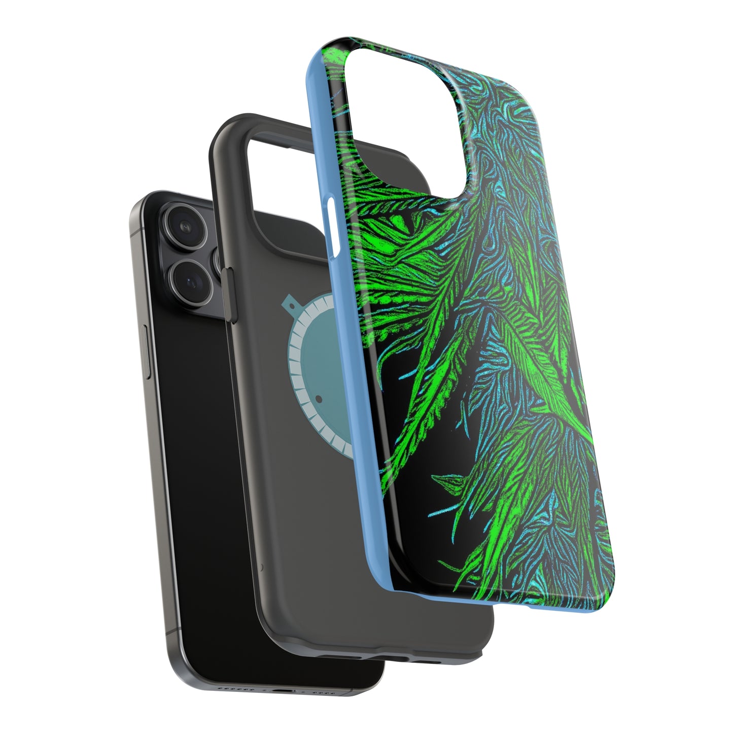 MagSafe Tough Cases for iPhone 13,14,15 & 15promax Happy Lost Souls Original Art Print