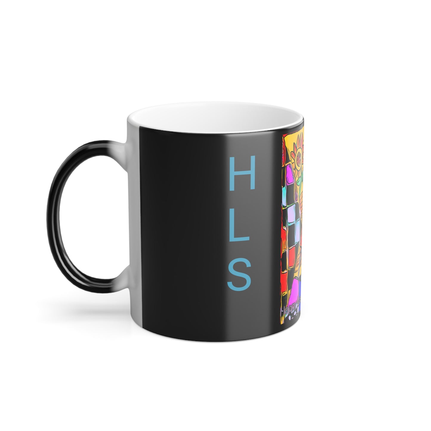 Happy Lost Souls Original Art Print 1st edition "spring sprung" Color Morphing Mug, 11oz