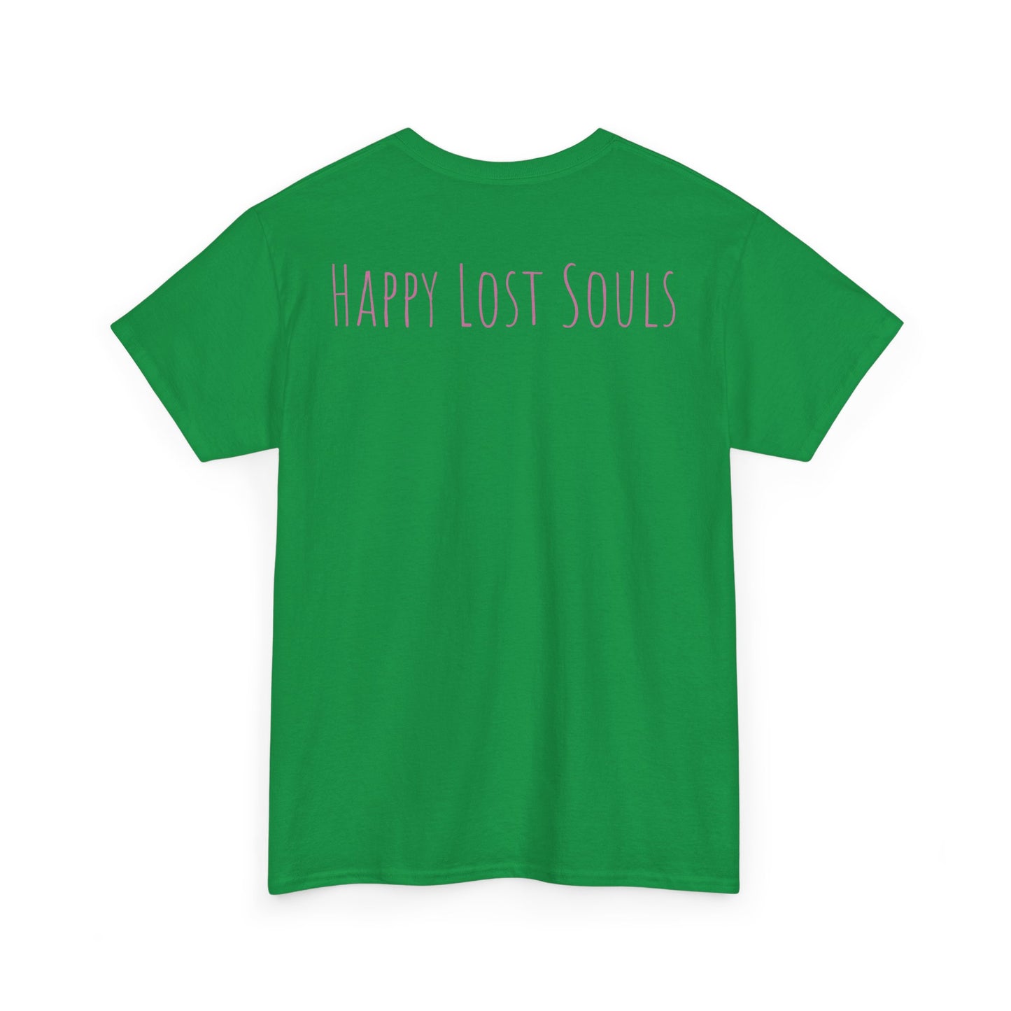 Unisex Heavy Cotton Tee With Custom Happy Lost Souls Art Print(origins)