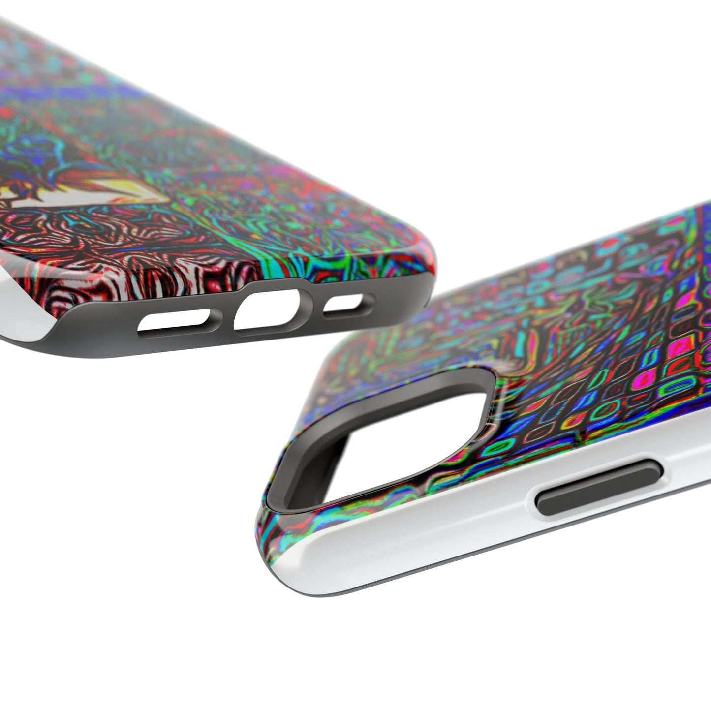 MagSafe Tough Cases for all iPhone 15 models with custom Happy Lost Souls Design