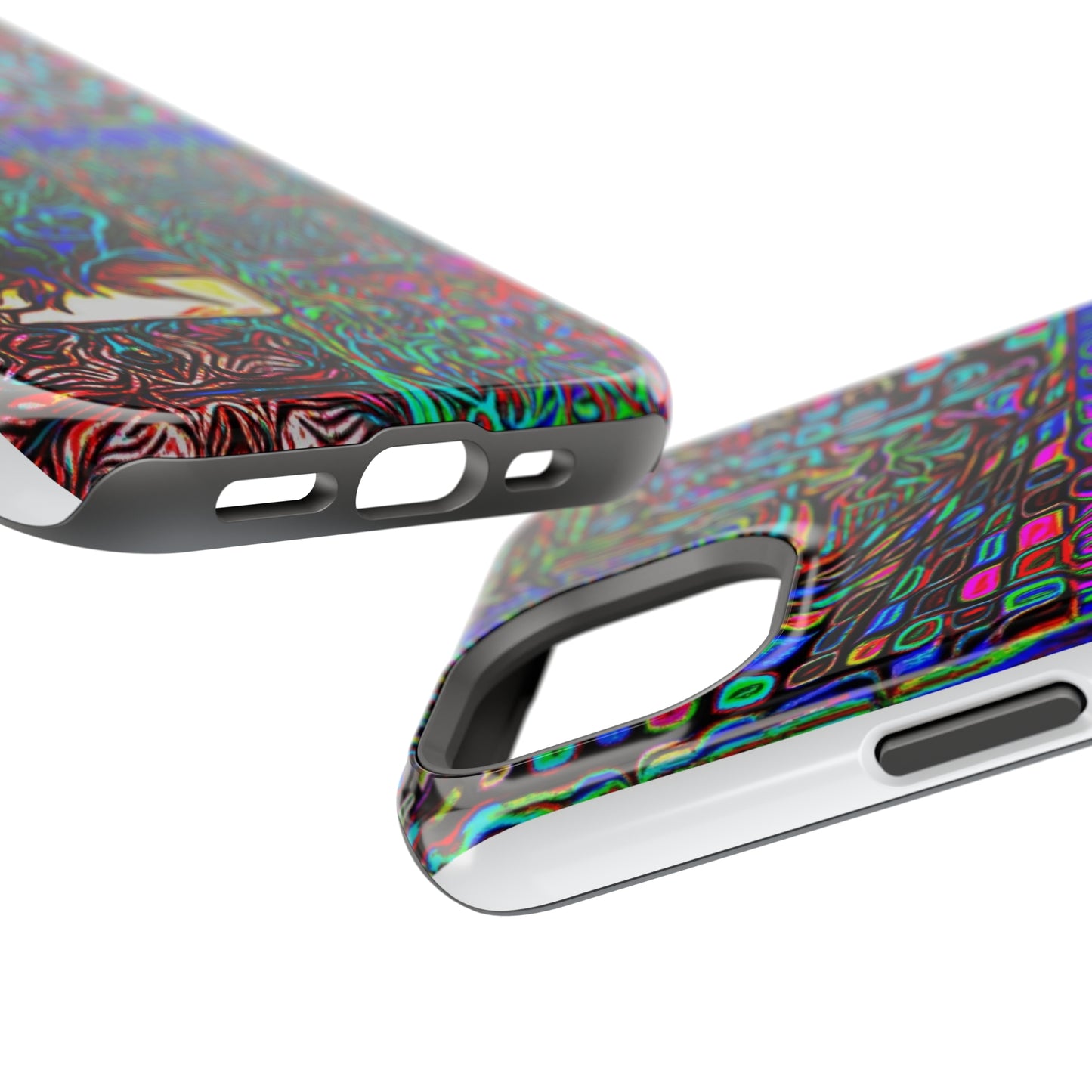 MagSafe Tough Cases for all iPhone 15 models with custom Happy Lost Souls Design