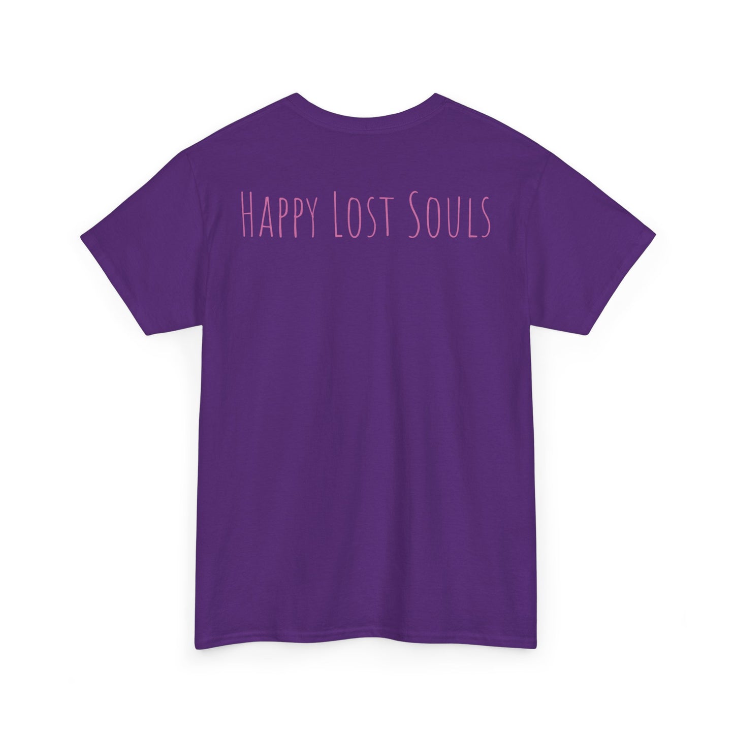 Unisex Heavy Cotton Tee With Custom Happy Lost Souls Art Print(origins)