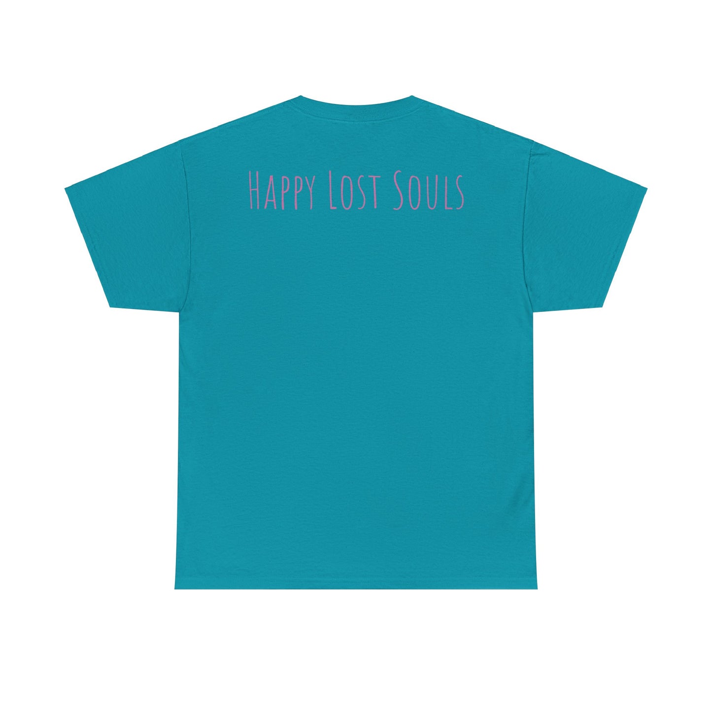 Unisex Heavy Cotton Tee With Custom Happy Lost Souls Art Print(origins)