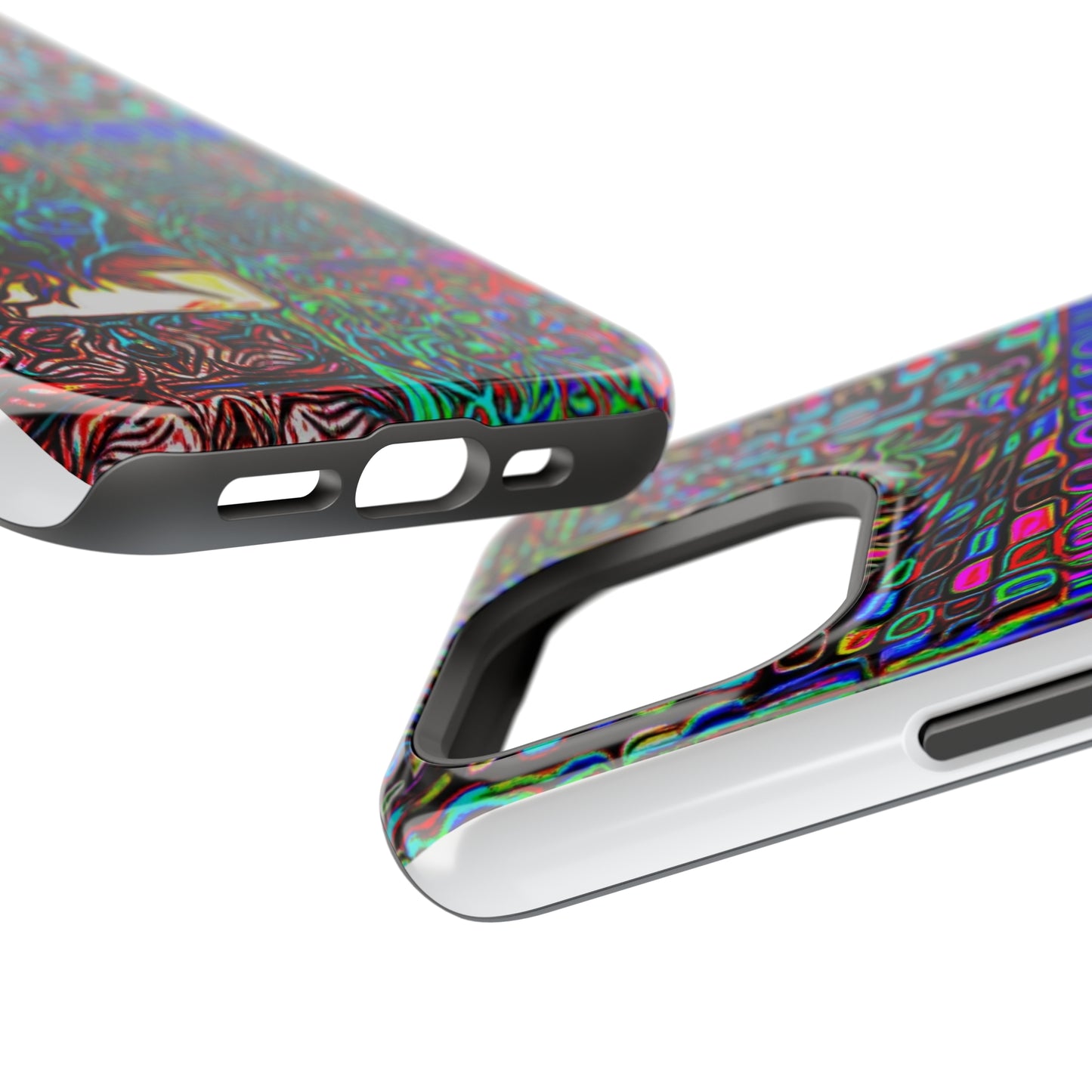 MagSafe Tough Cases for all iPhone 15 models with custom Happy Lost Souls Design