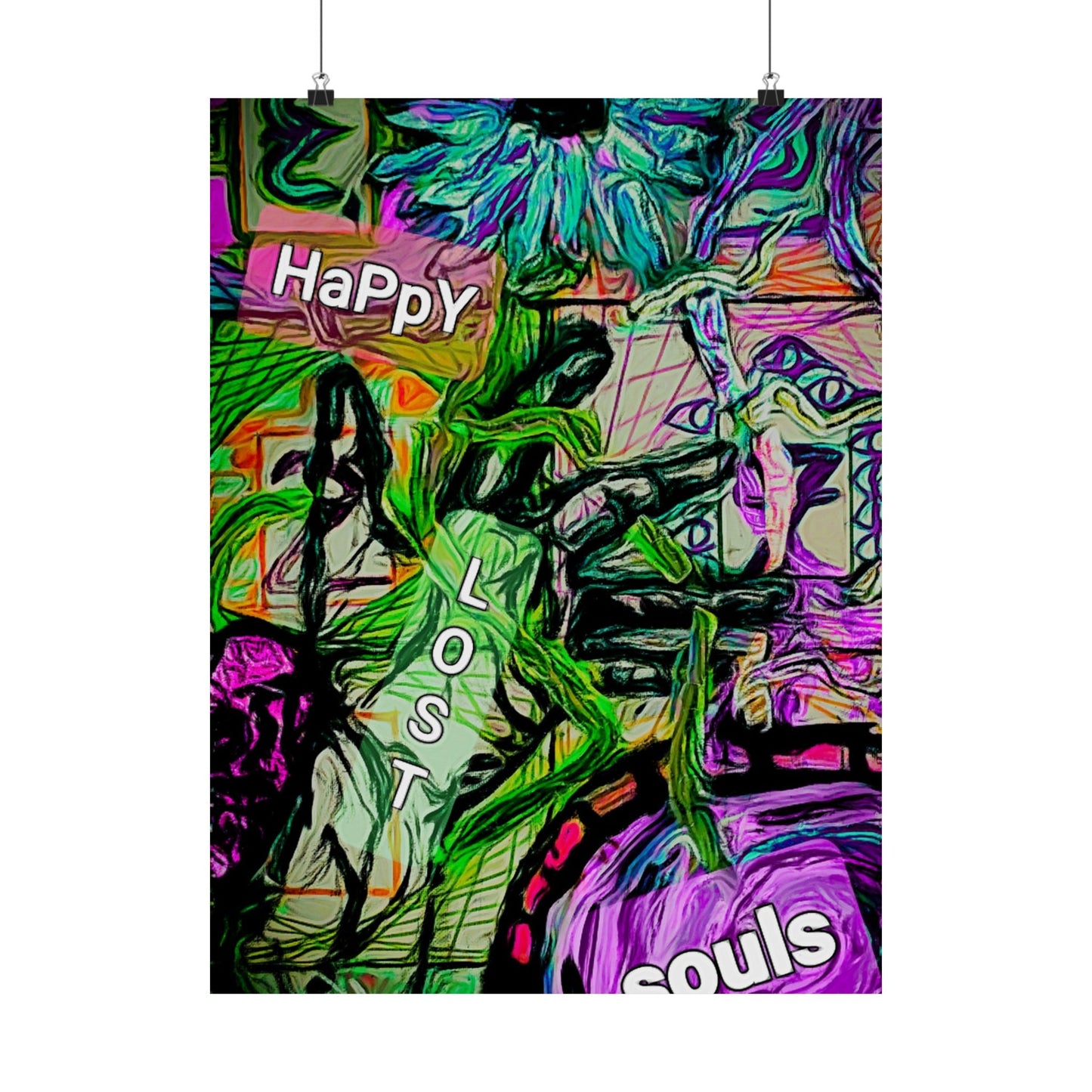 Happy Lost Souls original print "The Magician" Matte Vertical Posters