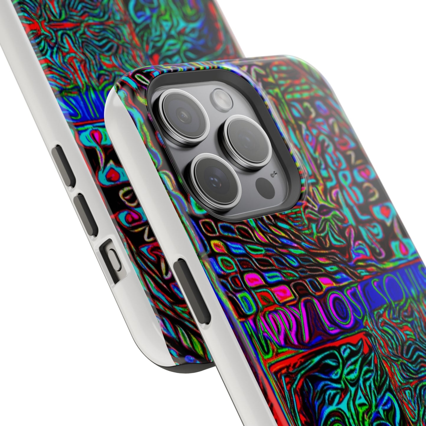 MagSafe Tough Cases for all iPhone 15 models with custom Happy Lost Souls Design