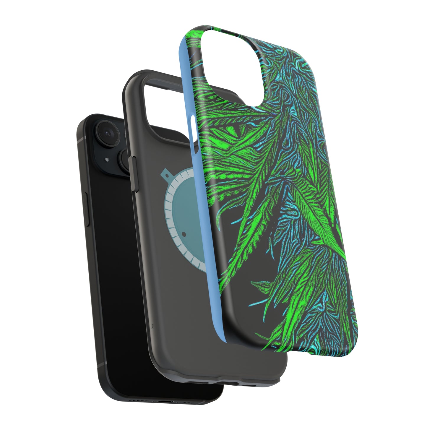 MagSafe Tough Cases for iPhone 13,14,15 & 15promax Happy Lost Souls Original Art Print