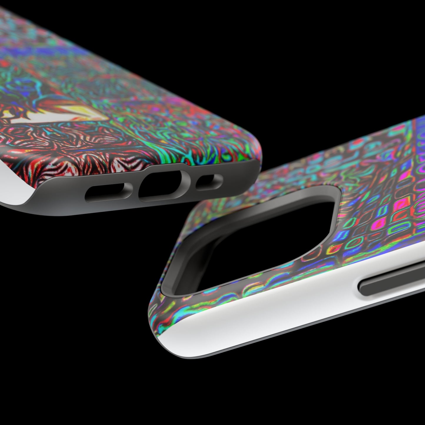 MagSafe Tough Cases for all iPhone 15 models with custom Happy Lost Souls Design