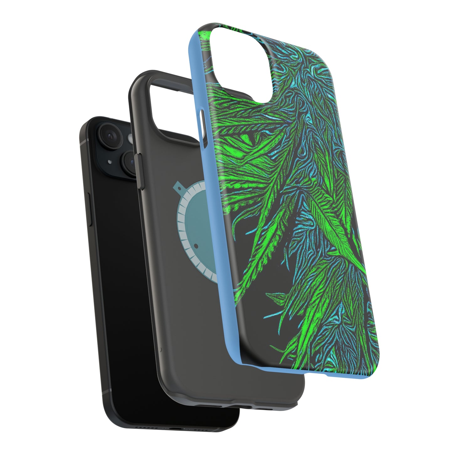MagSafe Tough Cases for iPhone 13,14,15 & 15promax Happy Lost Souls Original Art Print