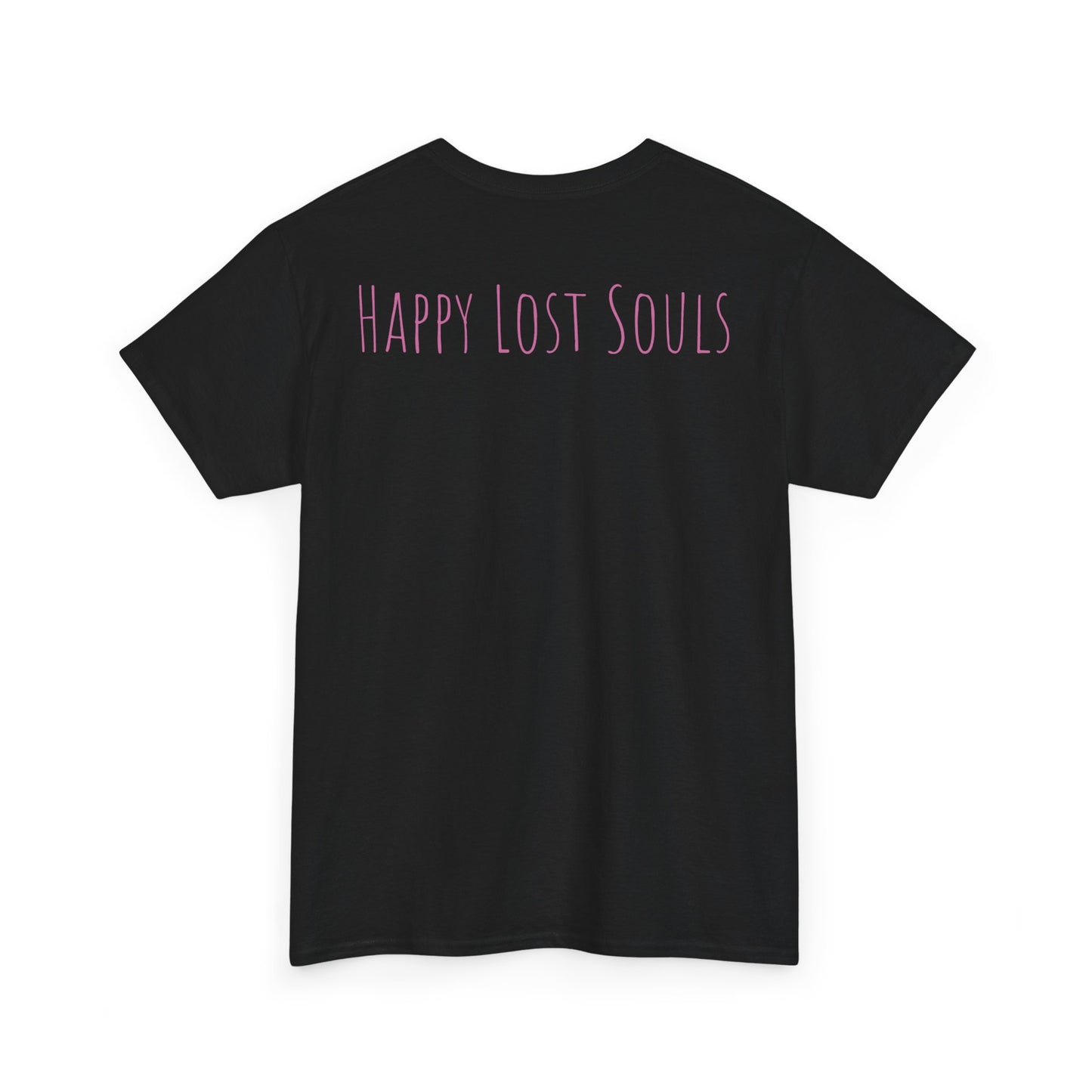 Unisex Heavy Cotton Tee With Custom Happy Lost Souls Art Print(origins)