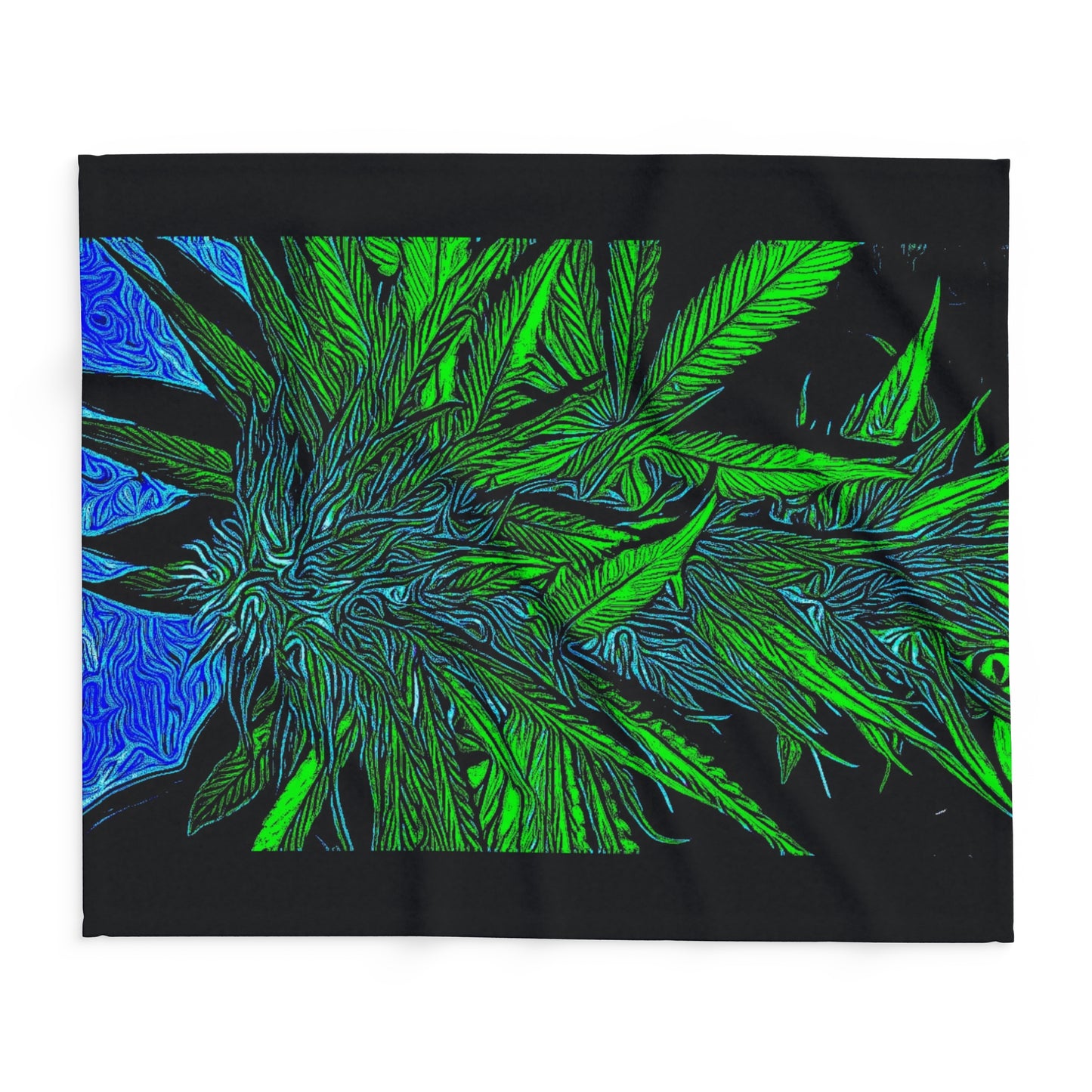 Happy Lost Souls Arctic Fleece Blanket(Blue Dream Pattern)