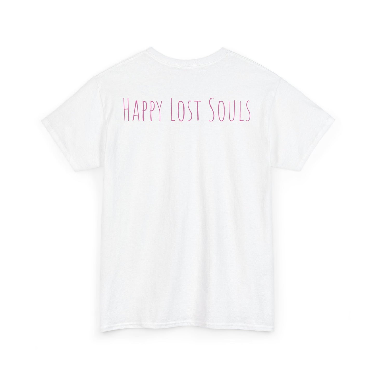 Unisex Heavy Cotton Tee With Custom Happy Lost Souls Art Print(origins)