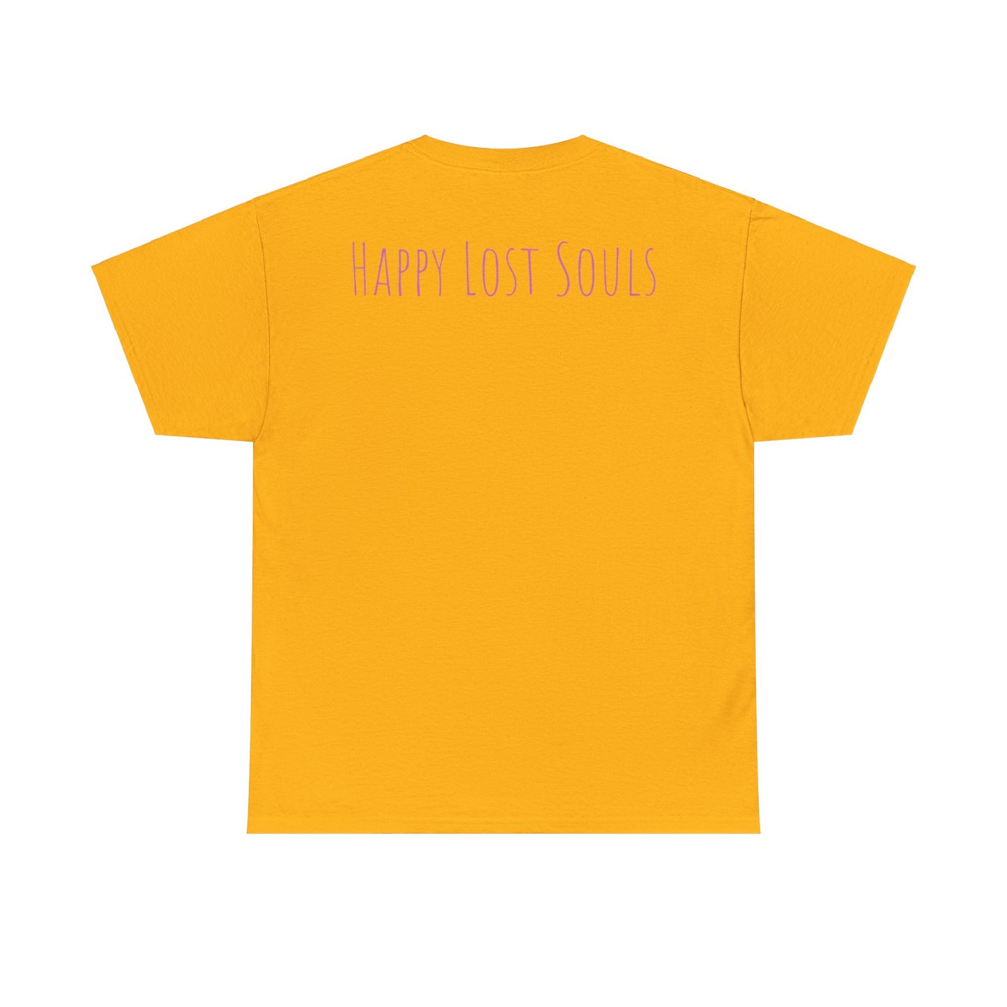 Unisex Heavy Cotton Tee With Custom Happy Lost Souls Art Print(origins)