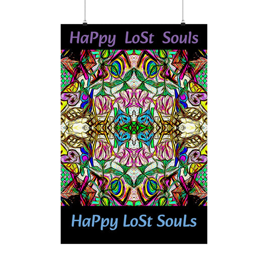 Happy Lost Souls original print "Trippy Tricksters" Matte Vertical Posters